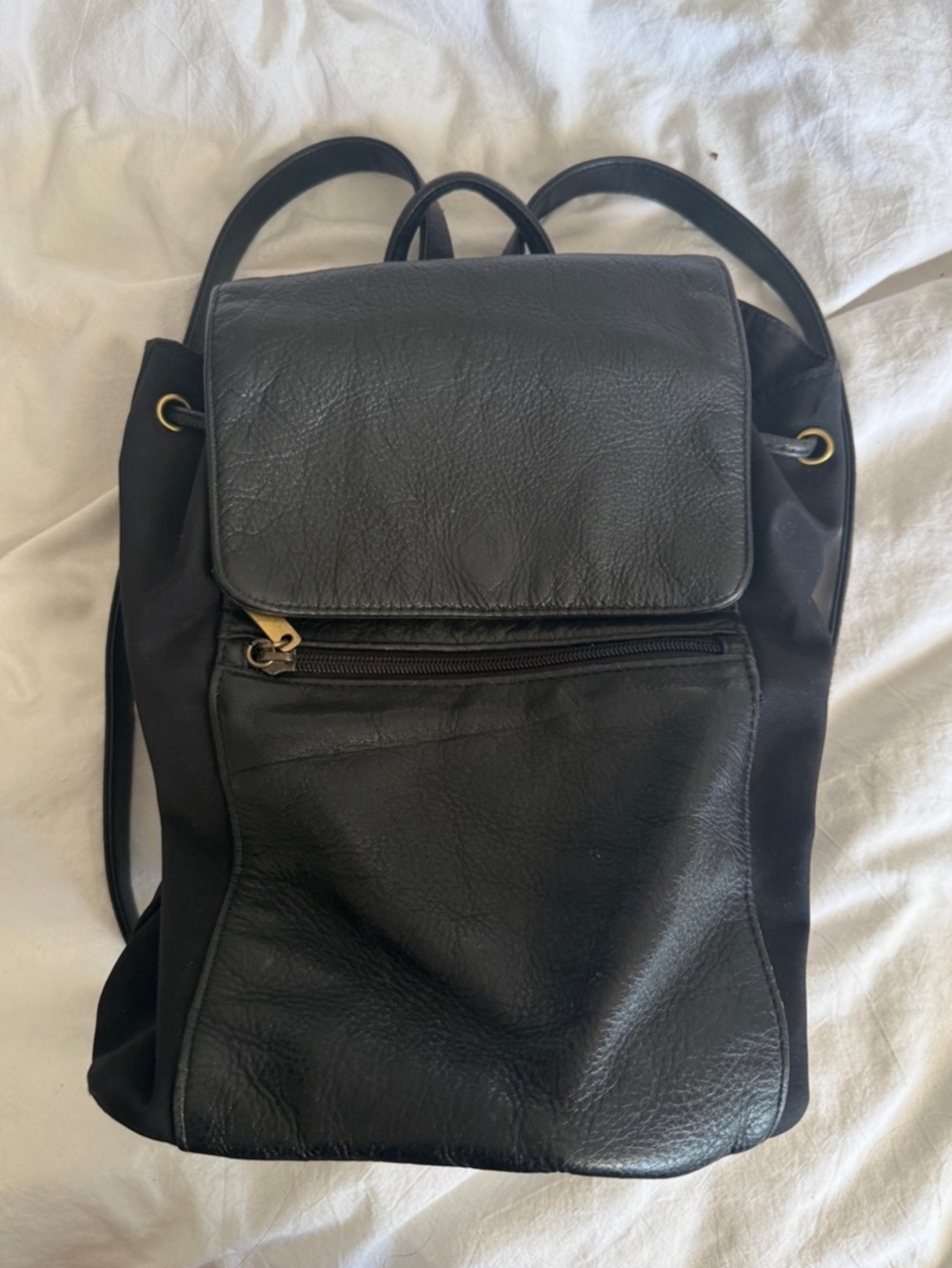 Vintage Gianna Bernini Small Leather Backpack Festival - Picture 1 of 6